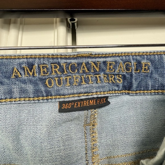 American Eagle Jeans Mens 29/32 (31/31) Blue Original Straight Extreme Flex - Picture 8 of 10